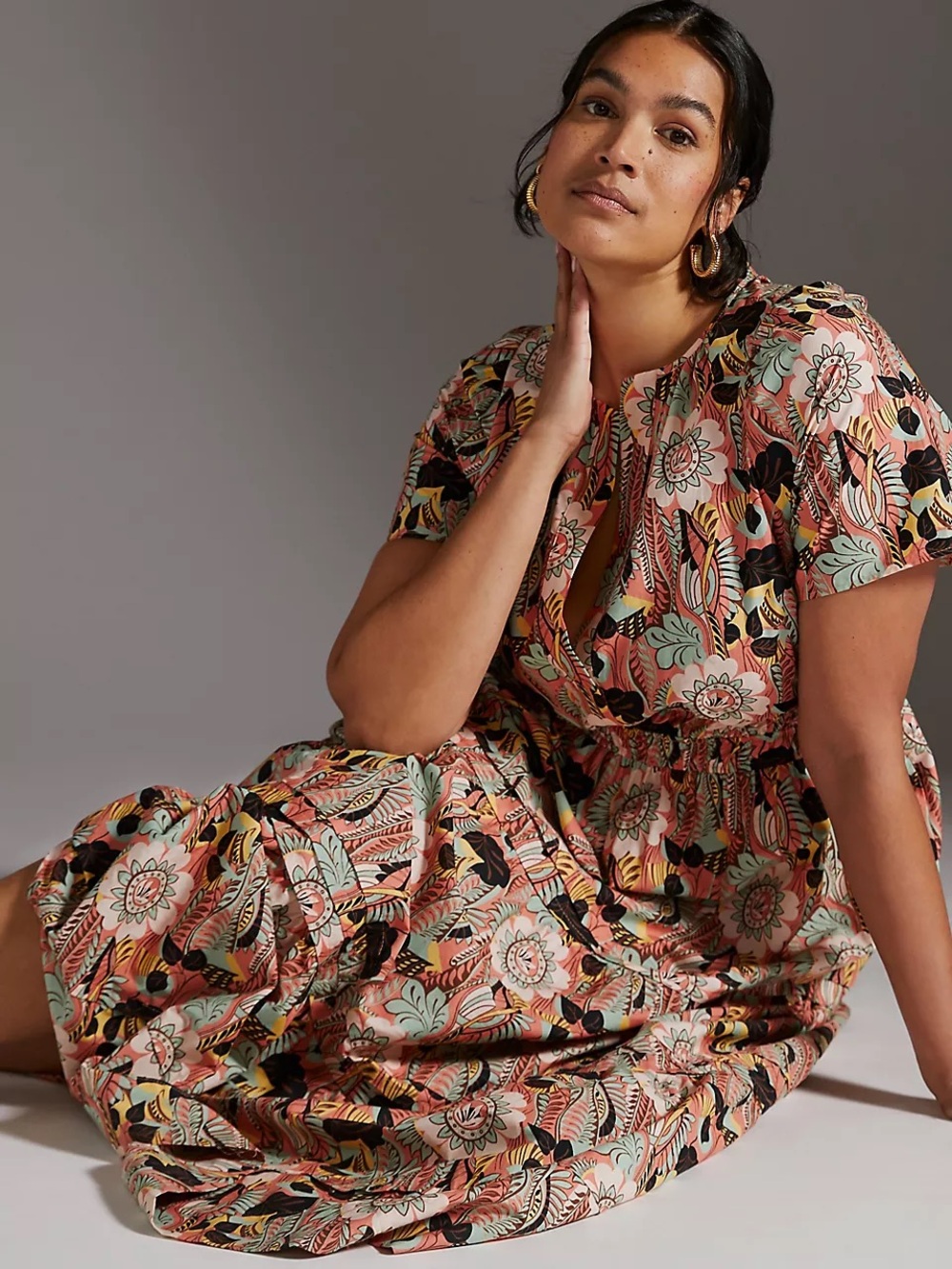 NWT Anthropologie The Somerset Maxi Dress Size 2X - Picture 8 of 8